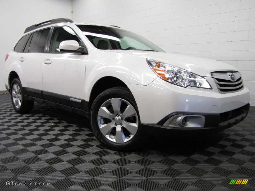 Satin White Pearl 2010 Subaru Outback 2.5i Premium Wagon Exterior Photo #85087958