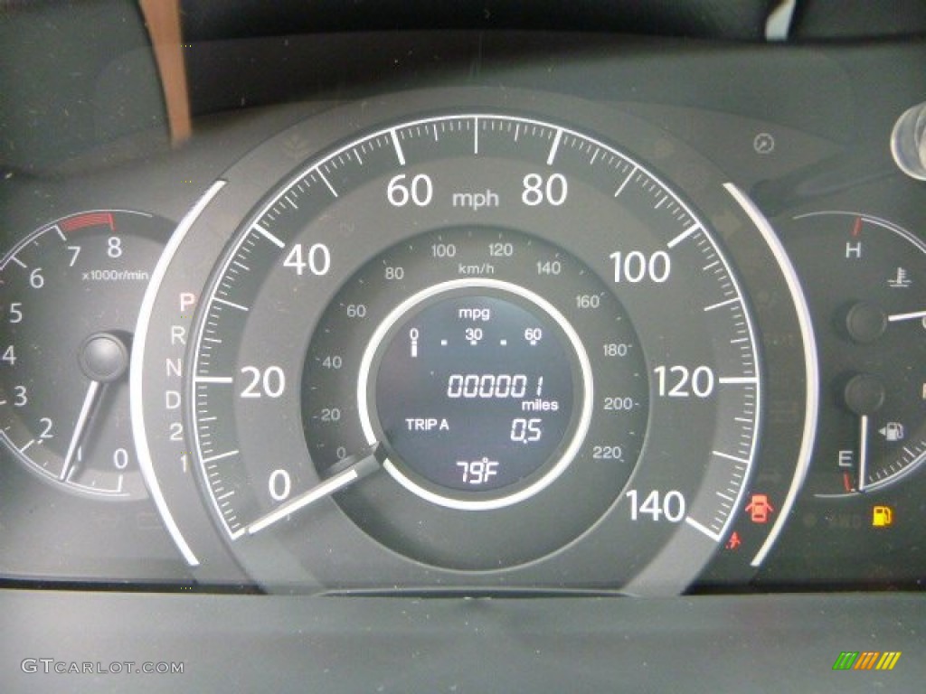 2014 CR-V LX AWD - White Diamond Pearl / Gray photo #19