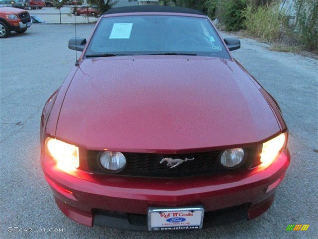 2007 Mustang GT Premium Convertible - Redfire Metallic / Black/Dove Accent photo #2