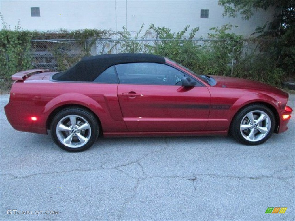 2007 Mustang GT Premium Convertible - Redfire Metallic / Black/Dove Accent photo #3