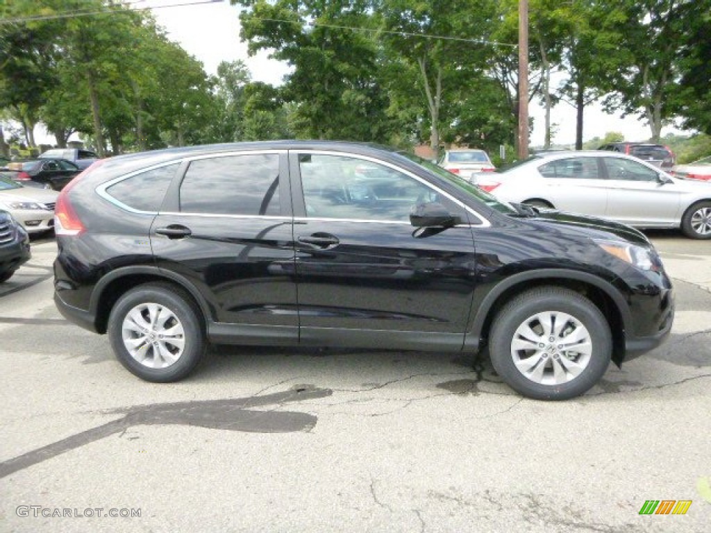 2014 CR-V EX AWD - Crystal Black Pearl / Black photo #2
