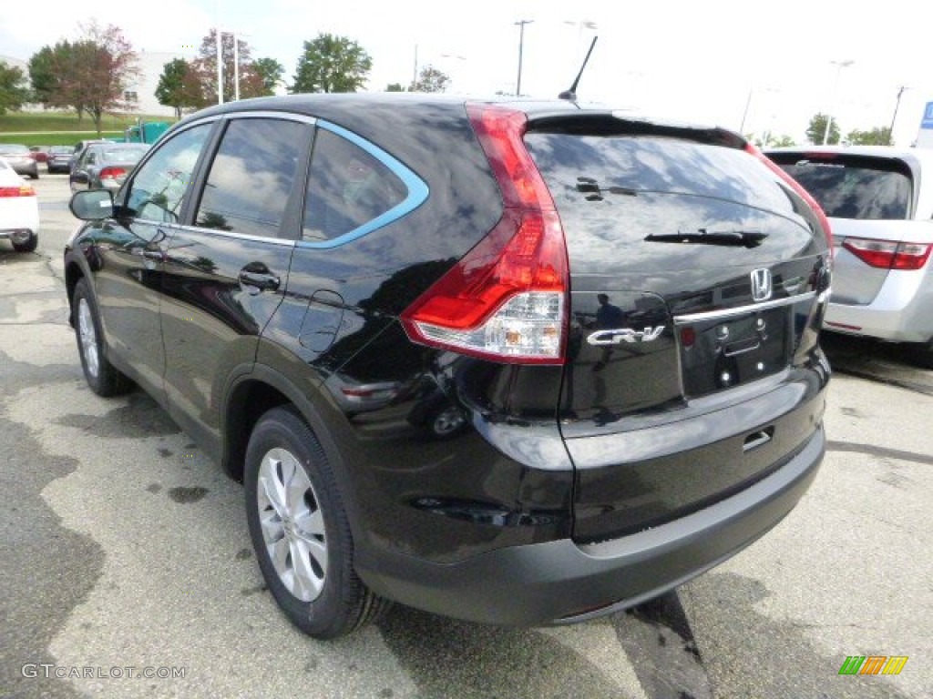 2014 CR-V EX AWD - Crystal Black Pearl / Black photo #5