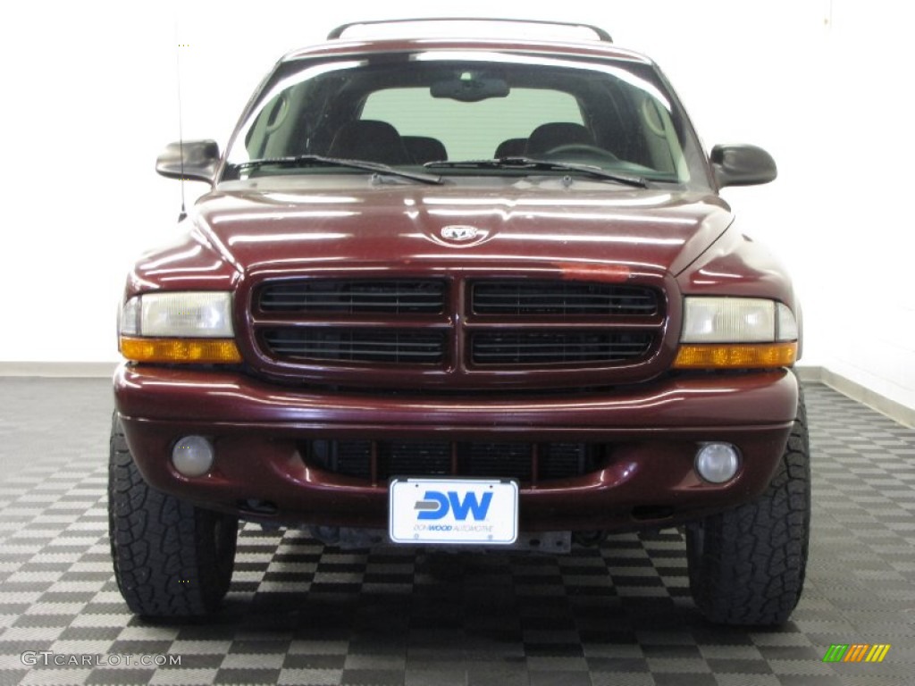 2001 Durango SLT 4x4 - Dark Garnet Red Pearl / Dark Slate Gray photo #2