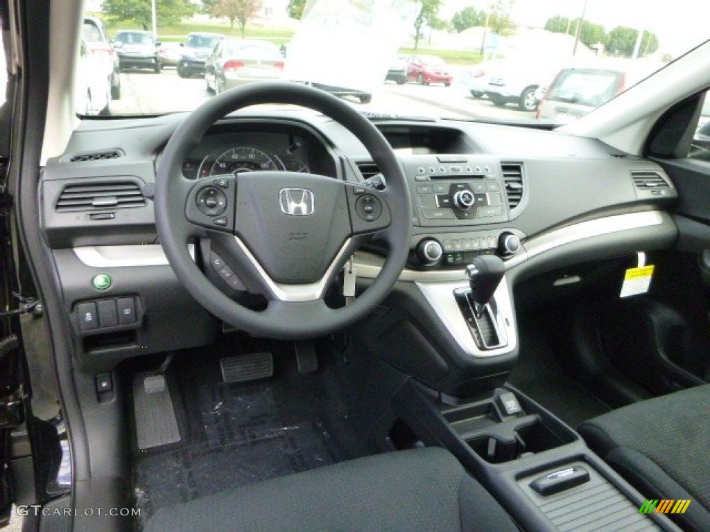 2014 CR-V EX AWD - Crystal Black Pearl / Black photo #12