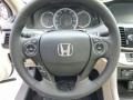 Ivory 2014 Honda Accord EX-L V6 Sedan Steering Wheel