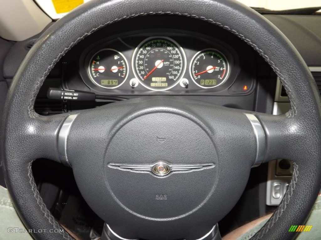 2005 Chrysler Crossfire Roadster Dark Slate Grey Steering Wheel Photo #85089464