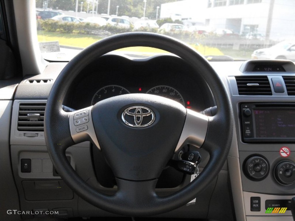 2013 Toyota Corolla LE Ash Steering Wheel Photo #85089527