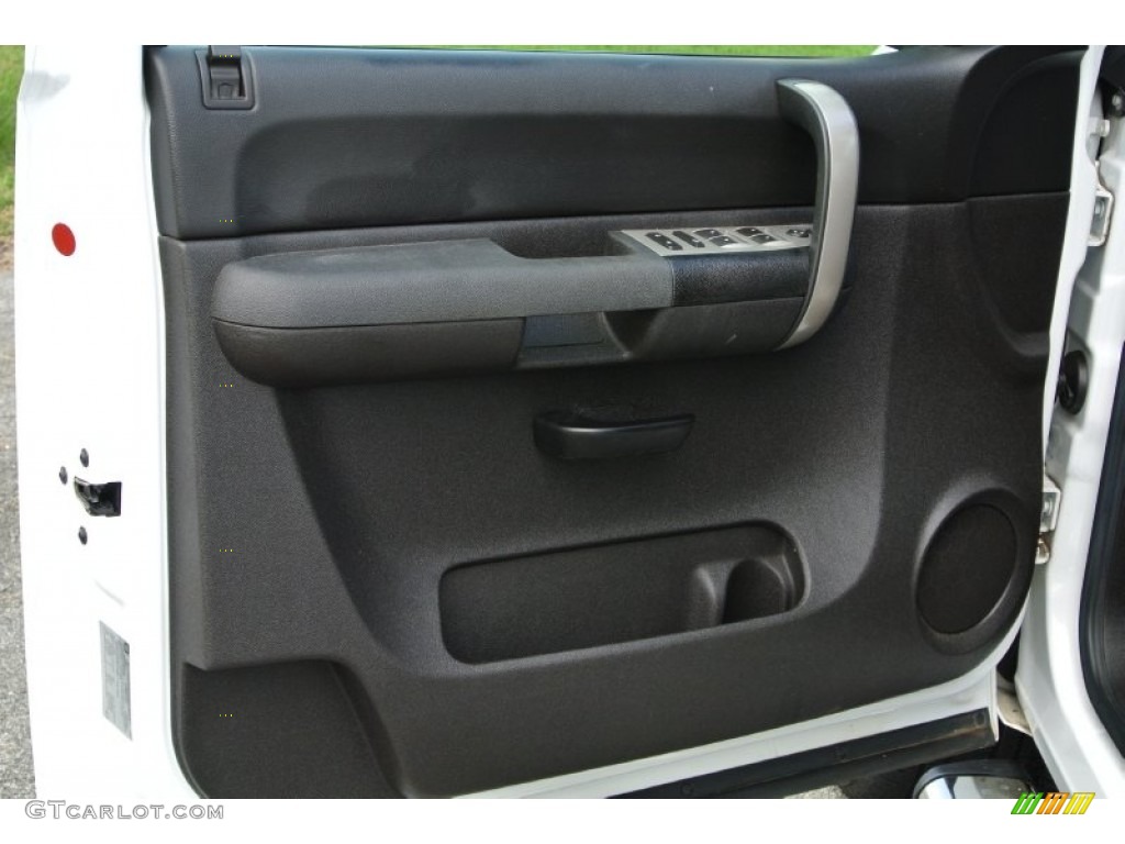 2009 Chevrolet Silverado 1500 LT Crew Cab Ebony Door Panel Photo #85089563