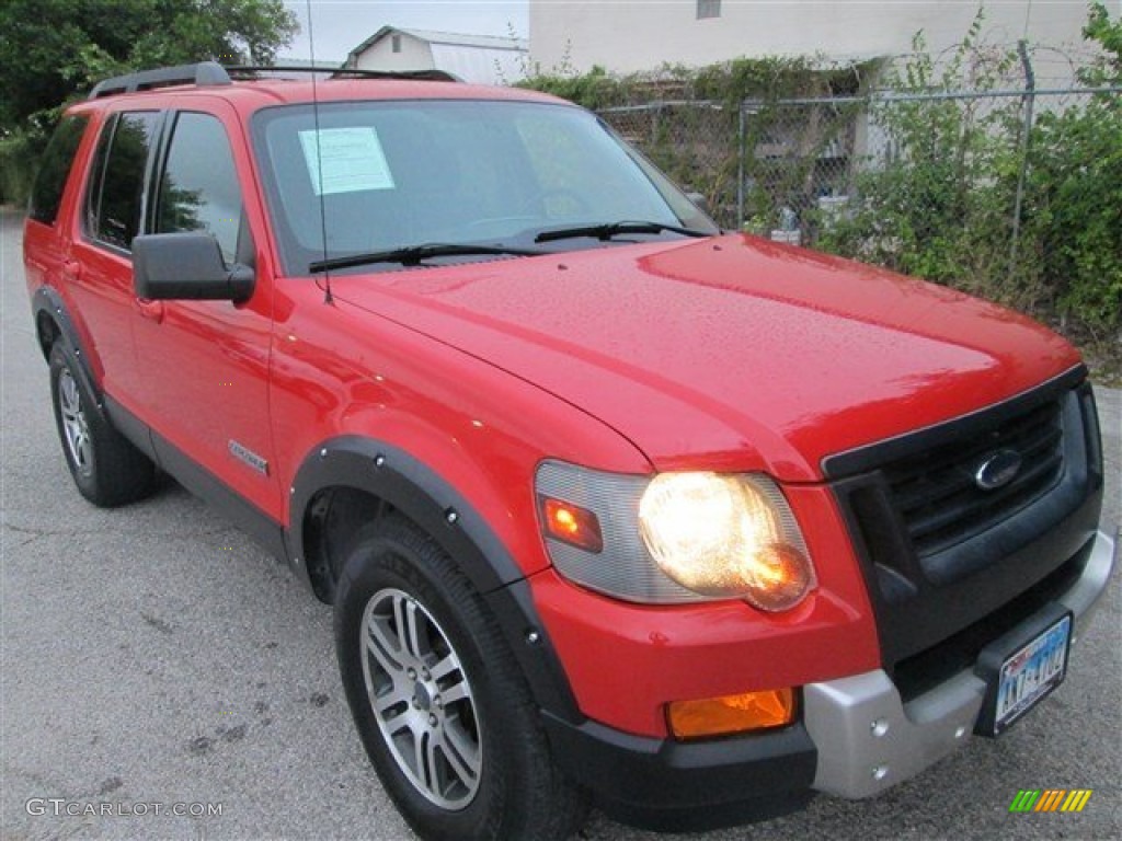 2007 Explorer XLT Ironman Edition - Orange Frost Metallic / Black/Stone photo #1