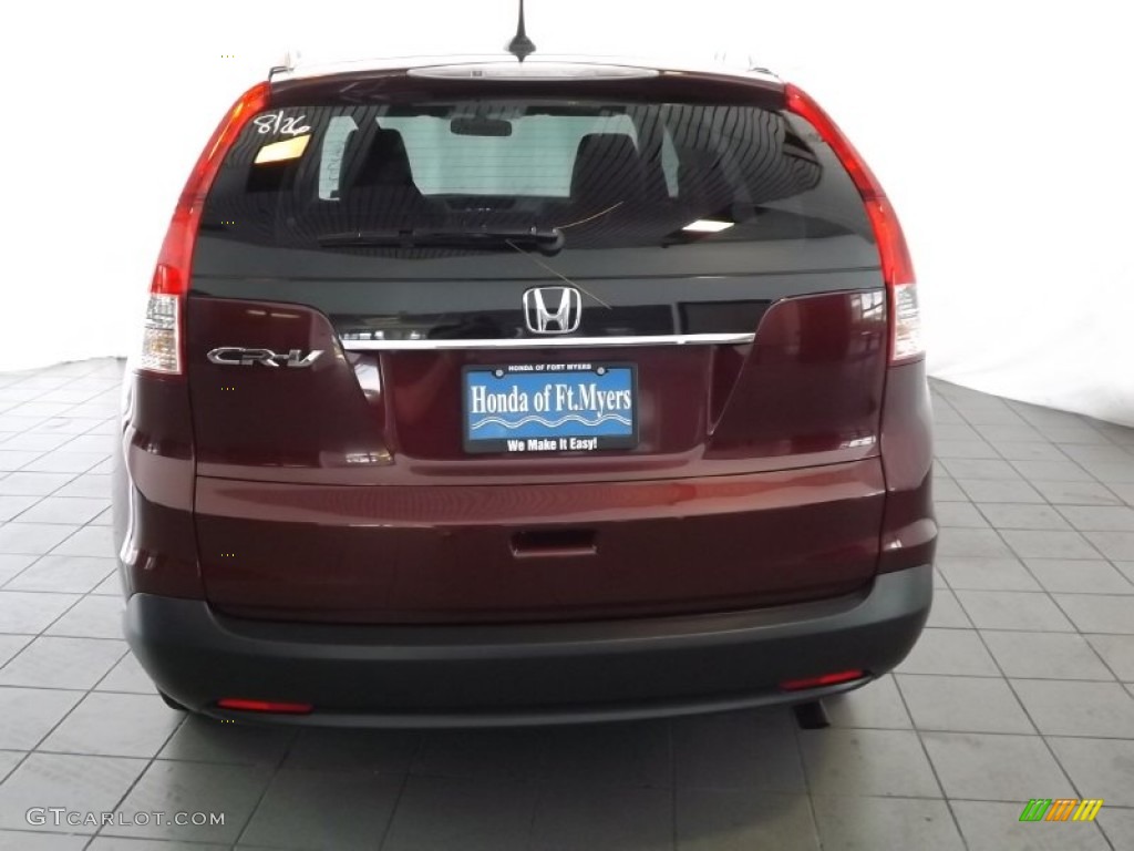 2014 CR-V EX-L - Basque Red Pearl II / Gray photo #7