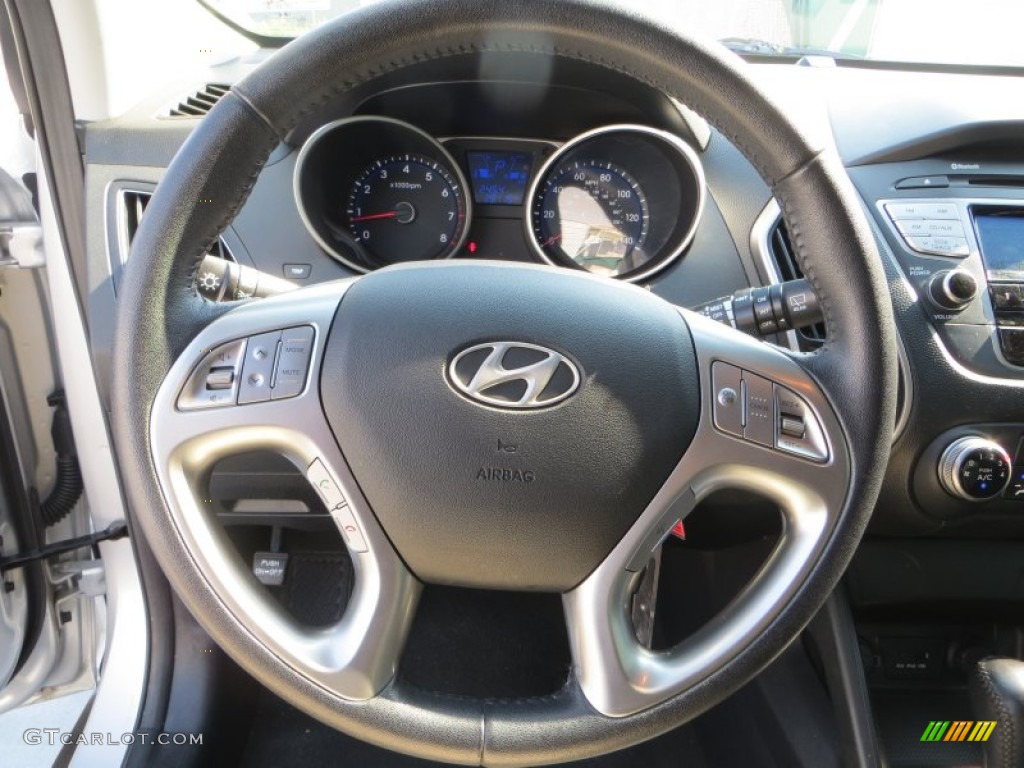 2012 Tucson Limited - Diamond Silver / Black photo #38