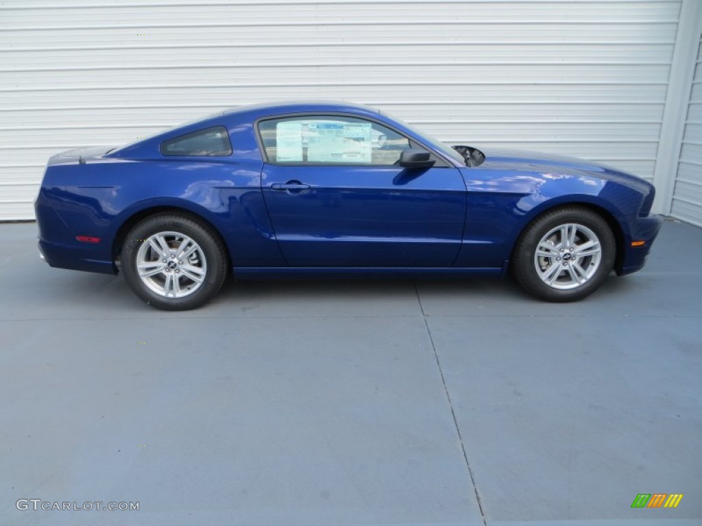 Deep Impact Blue 2014 Ford Mustang V6 Coupe Exterior Photo #85092104