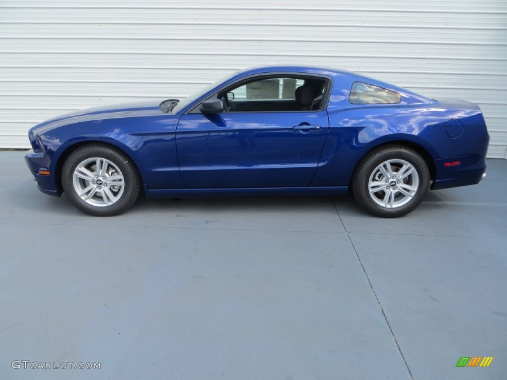 Deep Impact Blue 2014 Ford Mustang V6 Coupe Exterior Photo #85092170