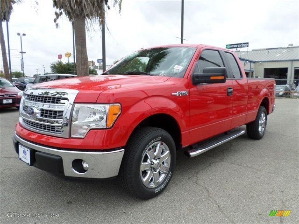 2013 F150 XLT SuperCab - Race Red / Steel Gray photo #1
