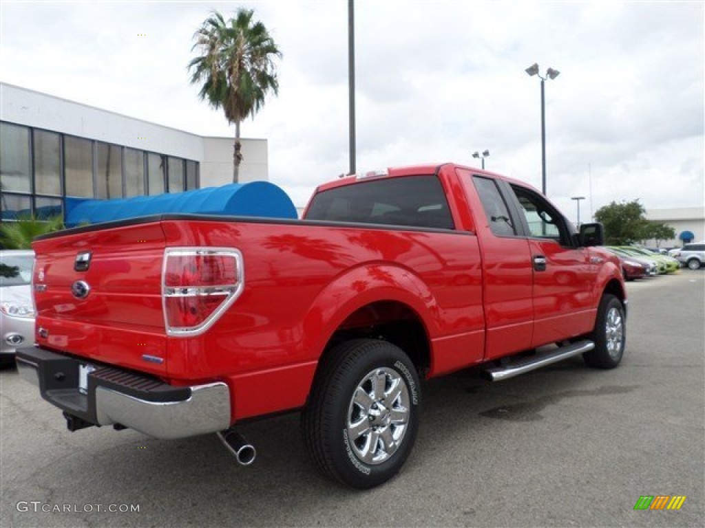 2013 F150 XLT SuperCab - Race Red / Steel Gray photo #5