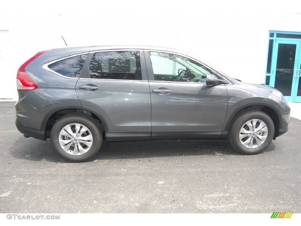 2014 CR-V EX-L AWD - Polished Metal Metallic / Gray photo #10