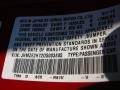 R81V: Milano Red 2013 Honda Insight EX Hybrid Color Code