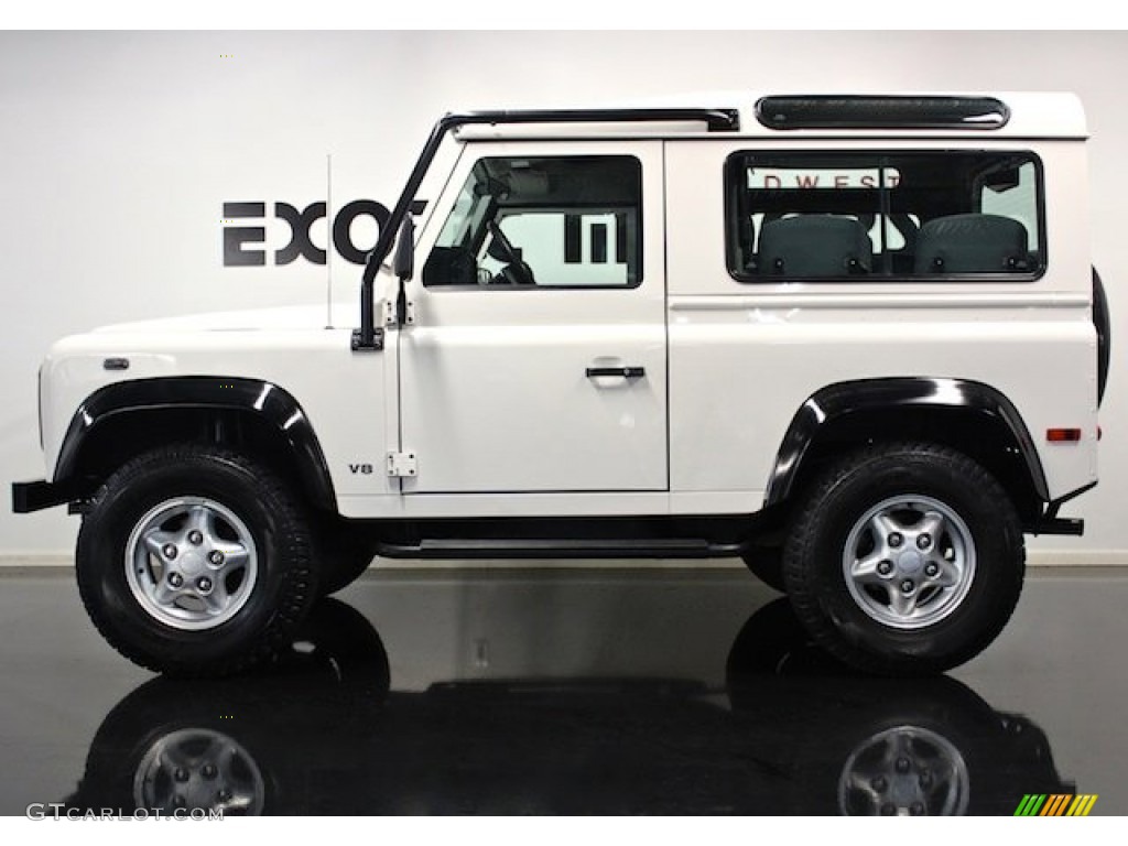 1997 Defender 90 Hard Top - Alpine White / Ash Grey Hounds Tooth photo #1