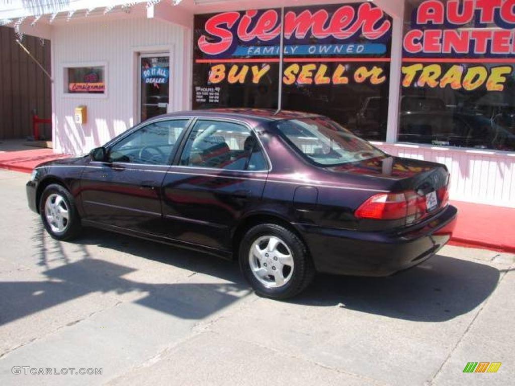 1998 Accord EX Sedan - Black Currant Pearl / Quartz photo #2