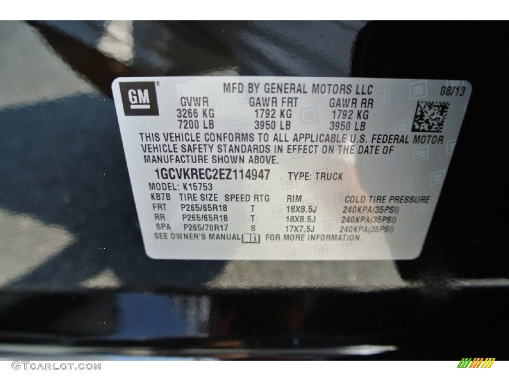 2014 Silverado 1500 LTZ Z71 Double Cab 4x4 - Black / Jet Black photo #7