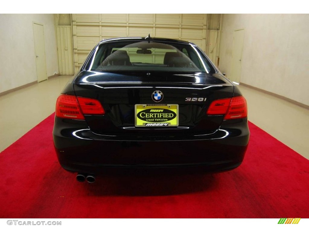 2011 3 Series 328i Coupe - Jet Black / Black photo #5