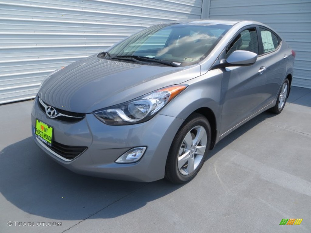 2013 Elantra GLS - Titanium Gray Metallic / Gray photo #7