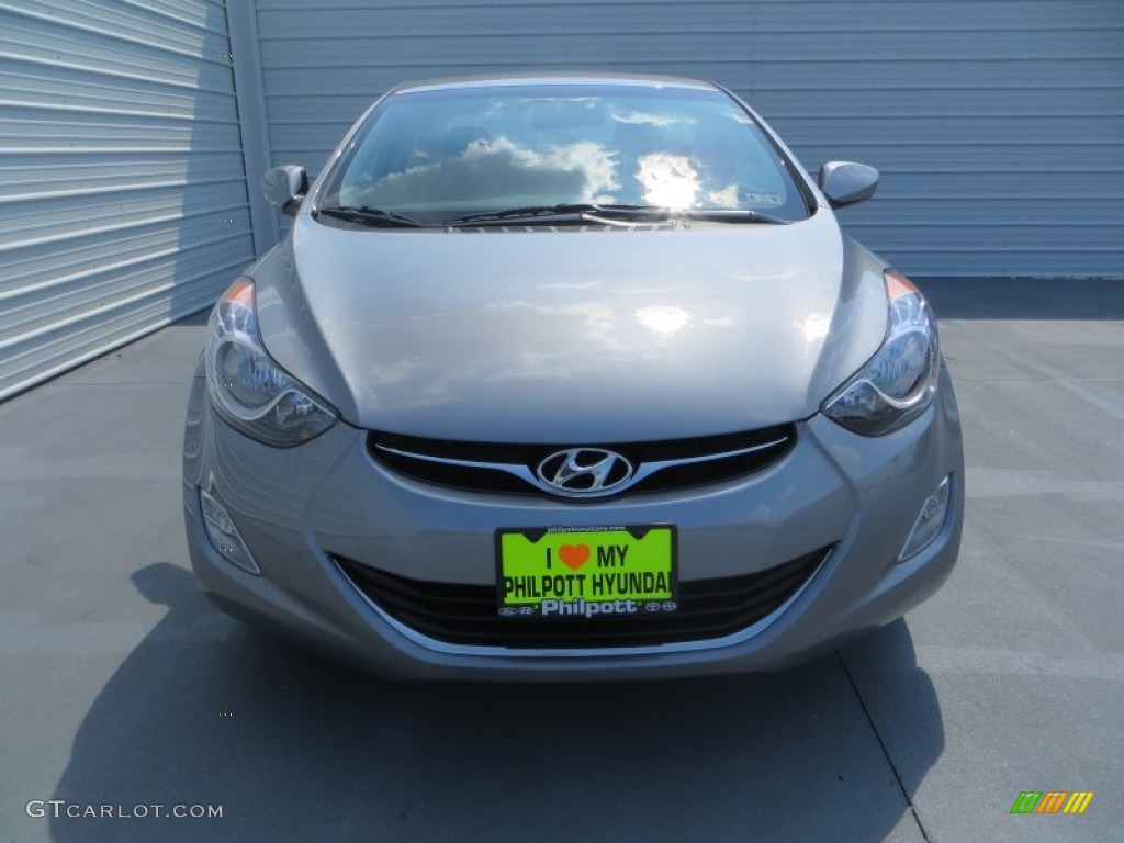 2013 Elantra GLS - Titanium Gray Metallic / Gray photo #8