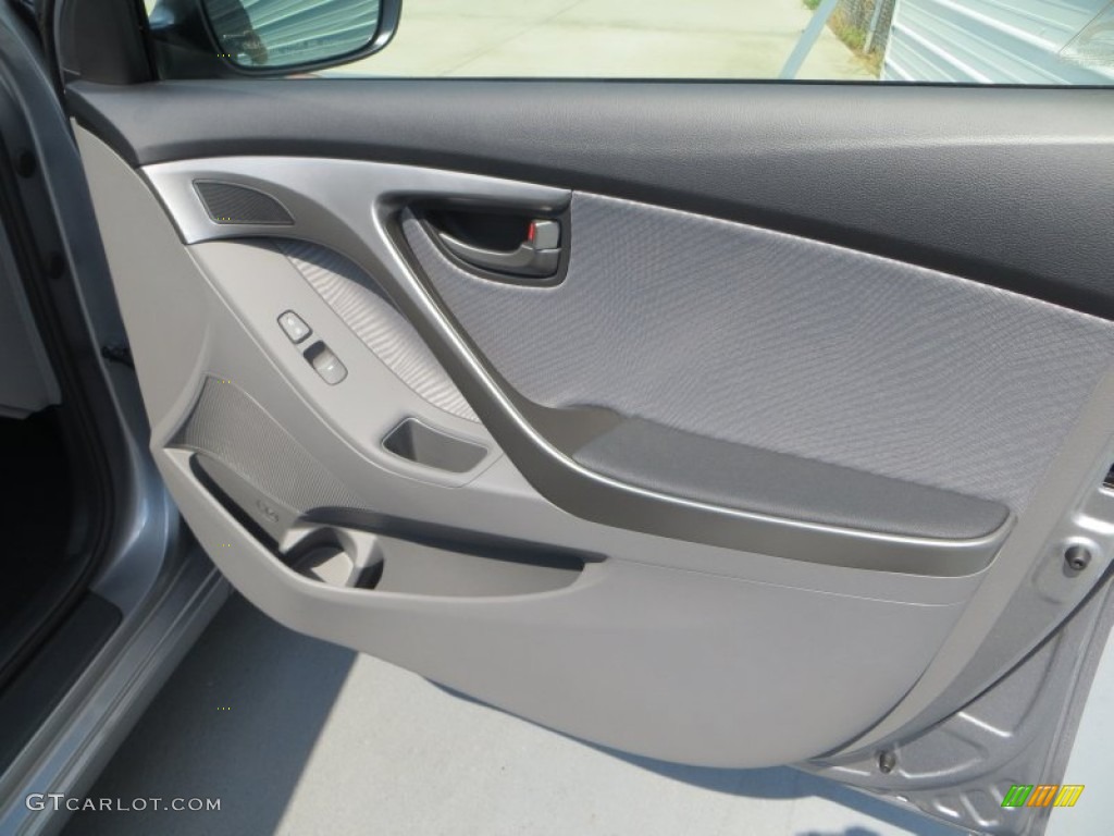 2013 Elantra GLS - Titanium Gray Metallic / Gray photo #15