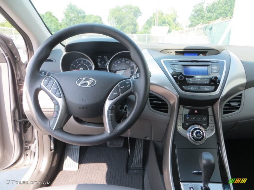 2013 Elantra GLS - Titanium Gray Metallic / Gray photo #25