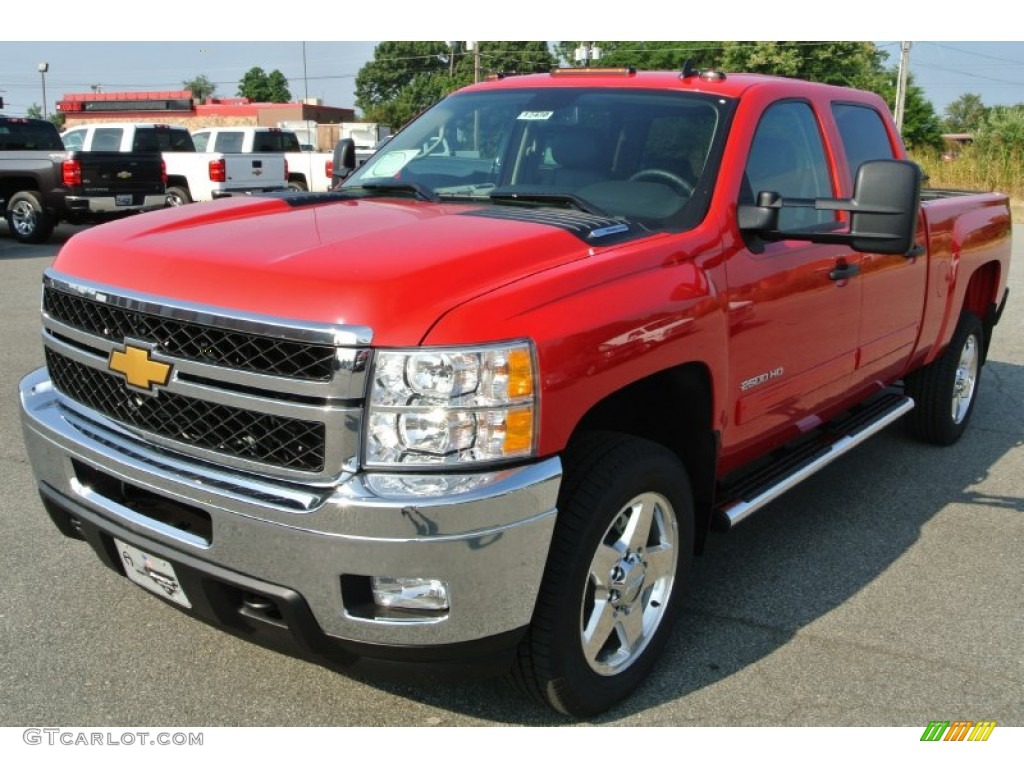 Victory Red 2014 Chevrolet Silverado 2500HD LT Crew Cab 4x4 Exterior Photo #85098116