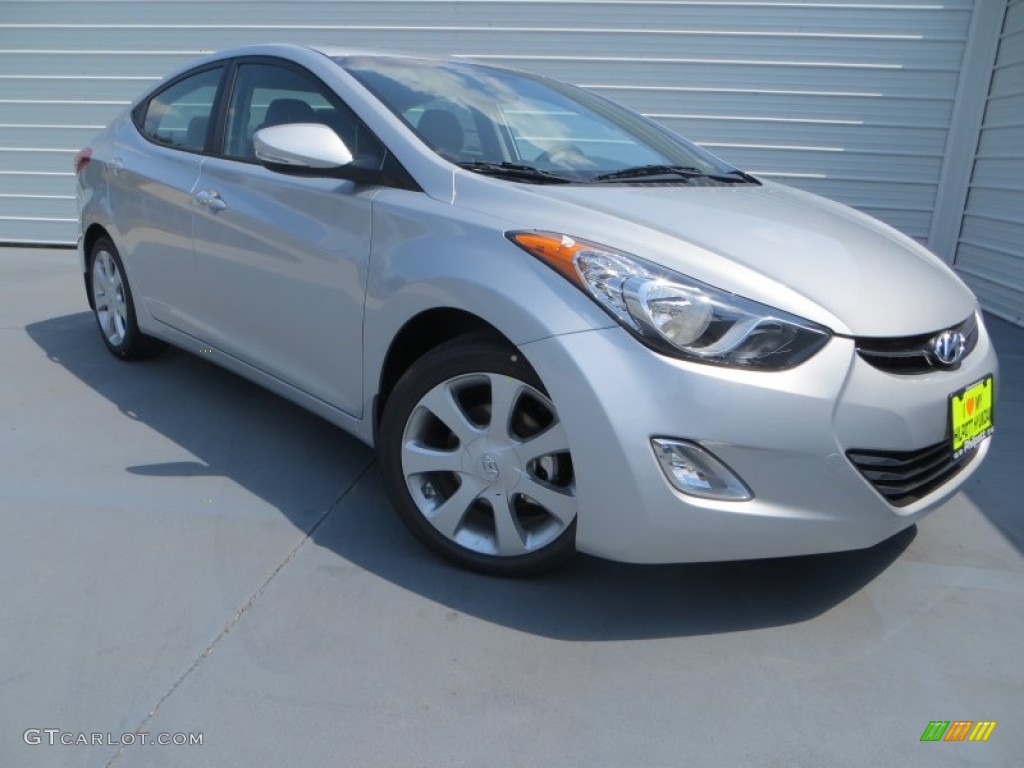 2013 Elantra Limited - Shimmering Air Silver / Gray photo #2