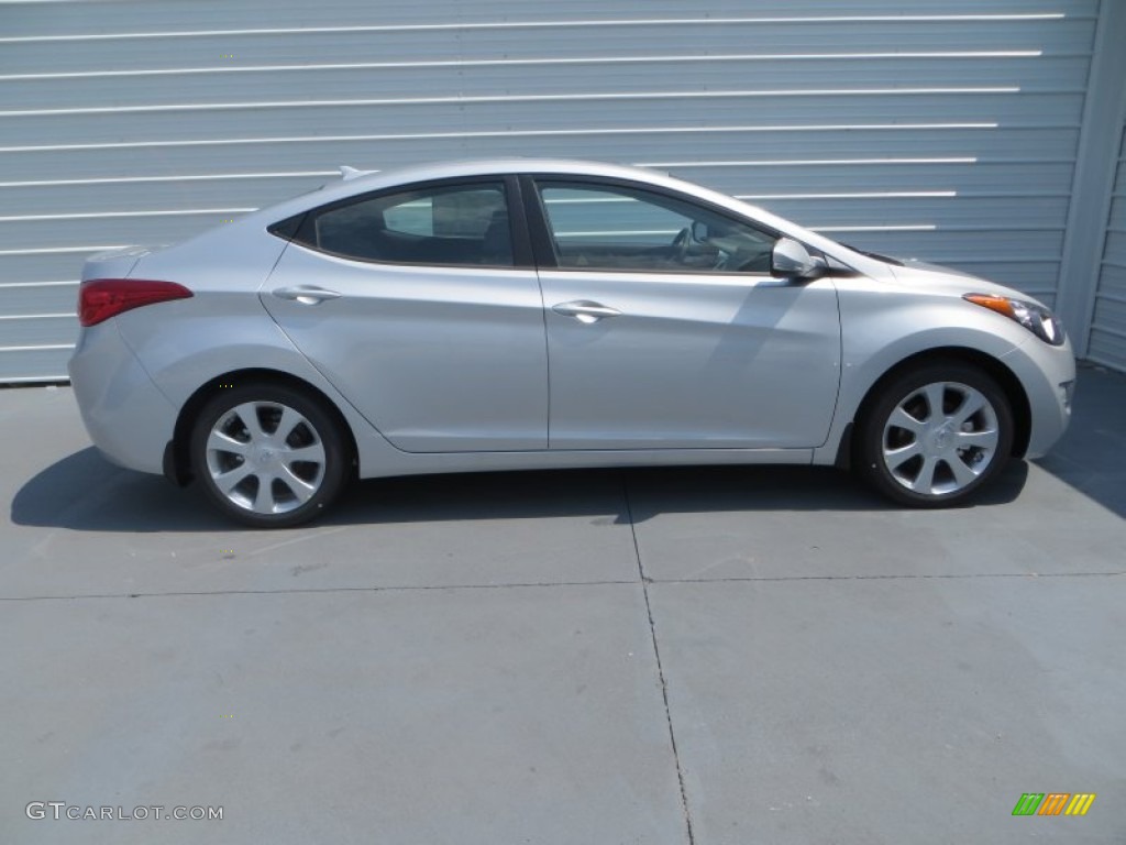 2013 Elantra Limited - Shimmering Air Silver / Gray photo #3