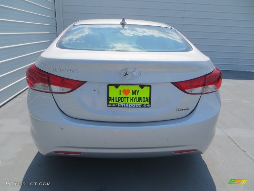 2013 Elantra Limited - Shimmering Air Silver / Gray photo #5