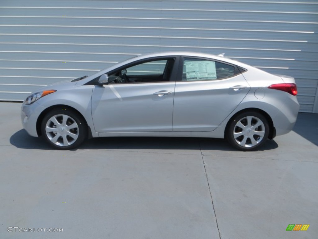 2013 Elantra Limited - Shimmering Air Silver / Gray photo #6