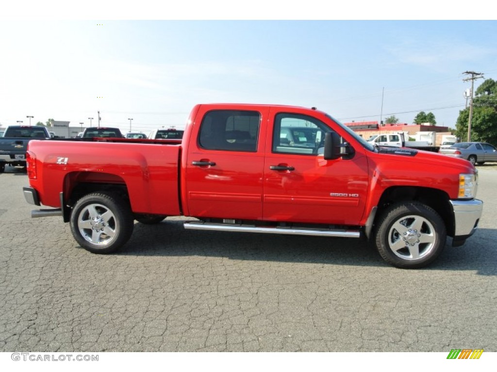 Victory Red 2014 Chevrolet Silverado 2500HD LT Crew Cab 4x4 Exterior Photo #85098218