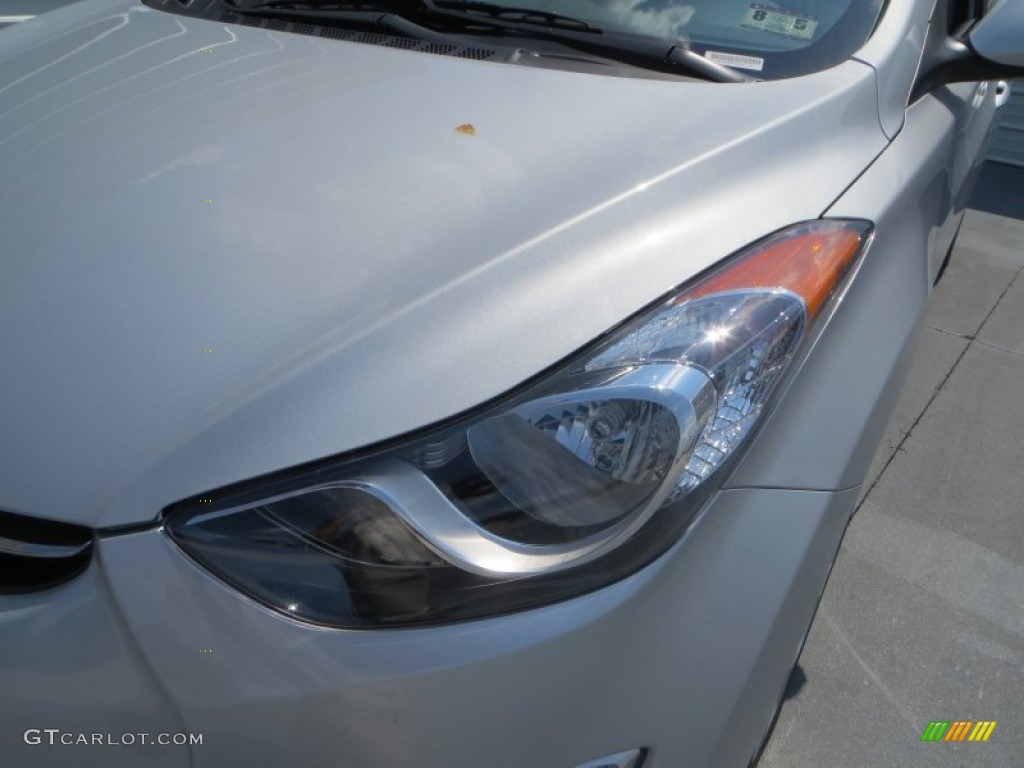 2013 Elantra Limited - Shimmering Air Silver / Gray photo #9