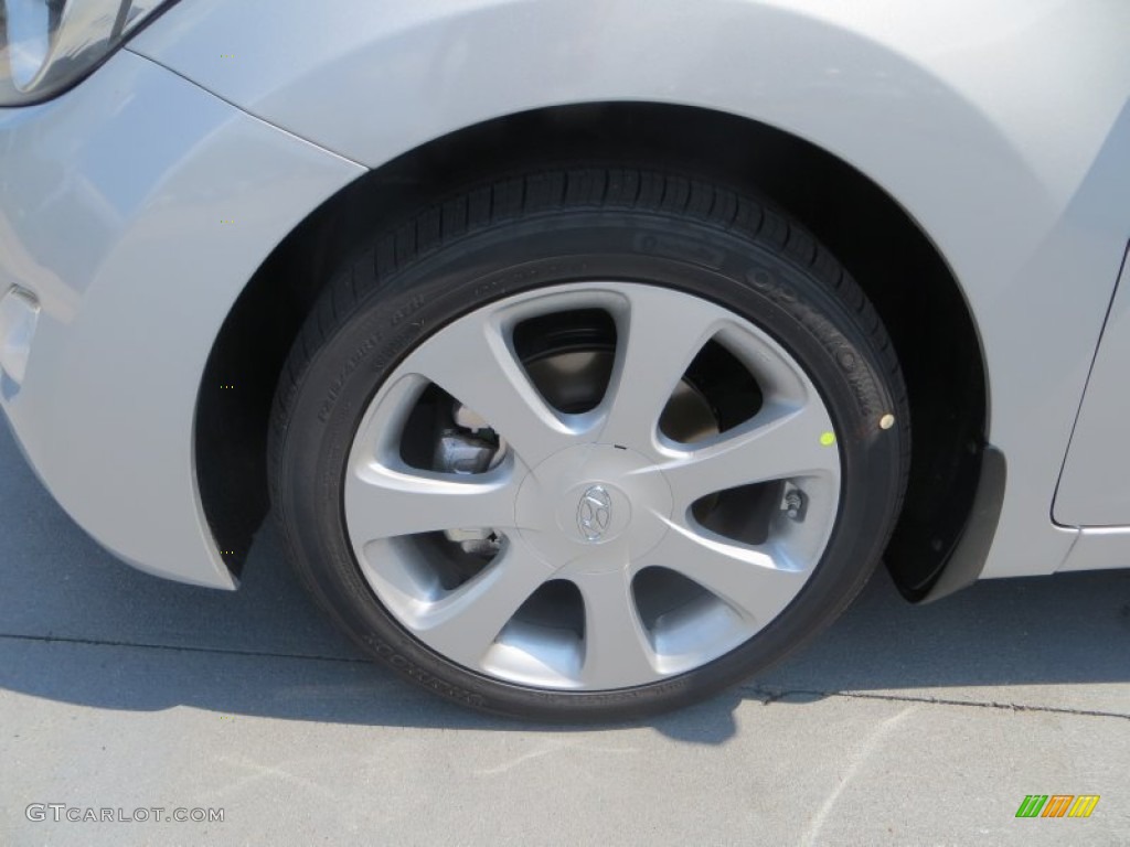 2013 Elantra Limited - Shimmering Air Silver / Gray photo #10