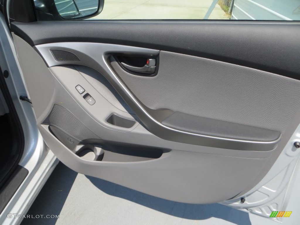 2013 Elantra Limited - Shimmering Air Silver / Gray photo #16