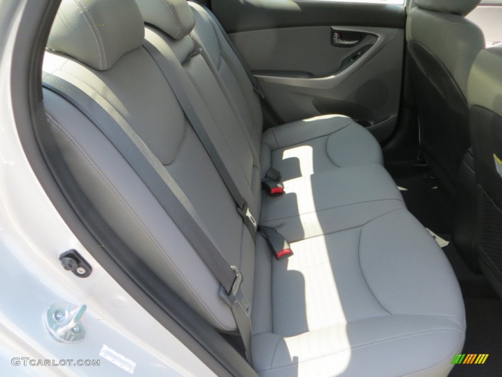 2013 Elantra Limited - Shimmering Air Silver / Gray photo #20