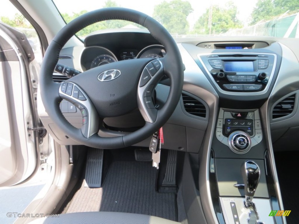 2013 Elantra Limited - Shimmering Air Silver / Gray photo #27
