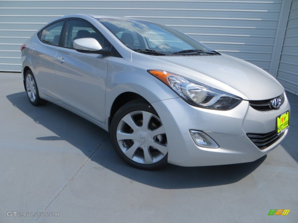 2013 Elantra Limited - Shimmering Air Silver / Gray photo #37