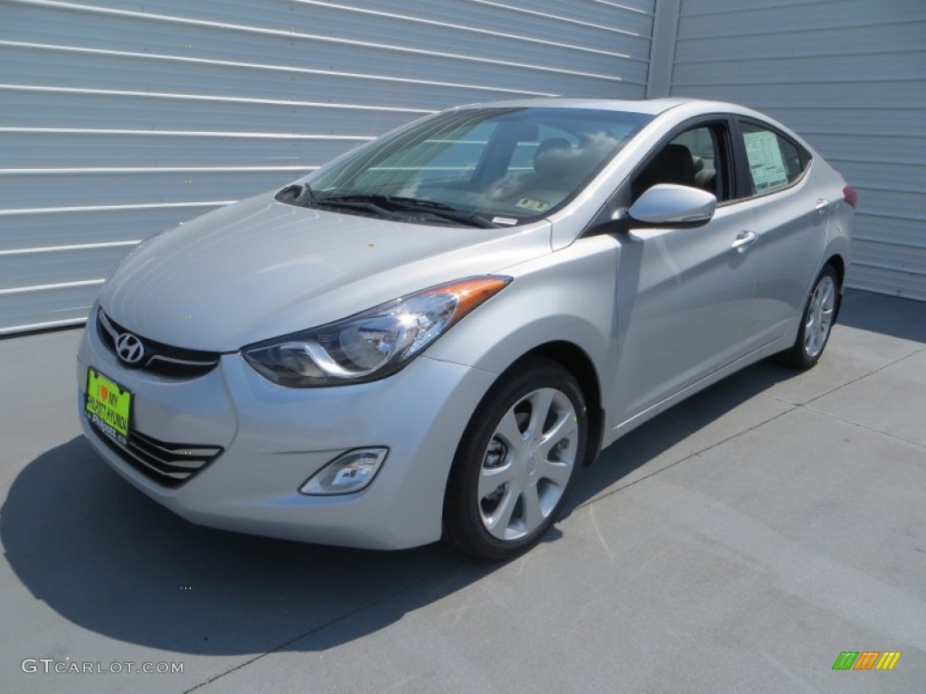 2013 Elantra Limited - Shimmering Air Silver / Gray photo #43