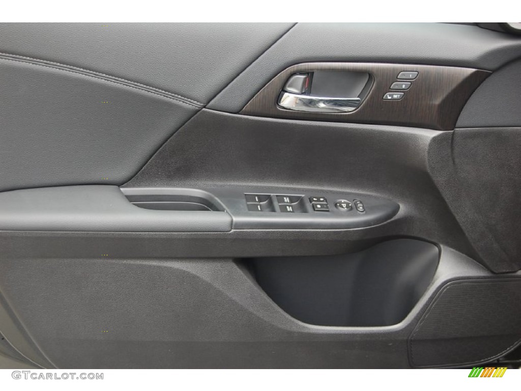 2013 Accord EX-L Sedan - Hematite Metallic / Black photo #12