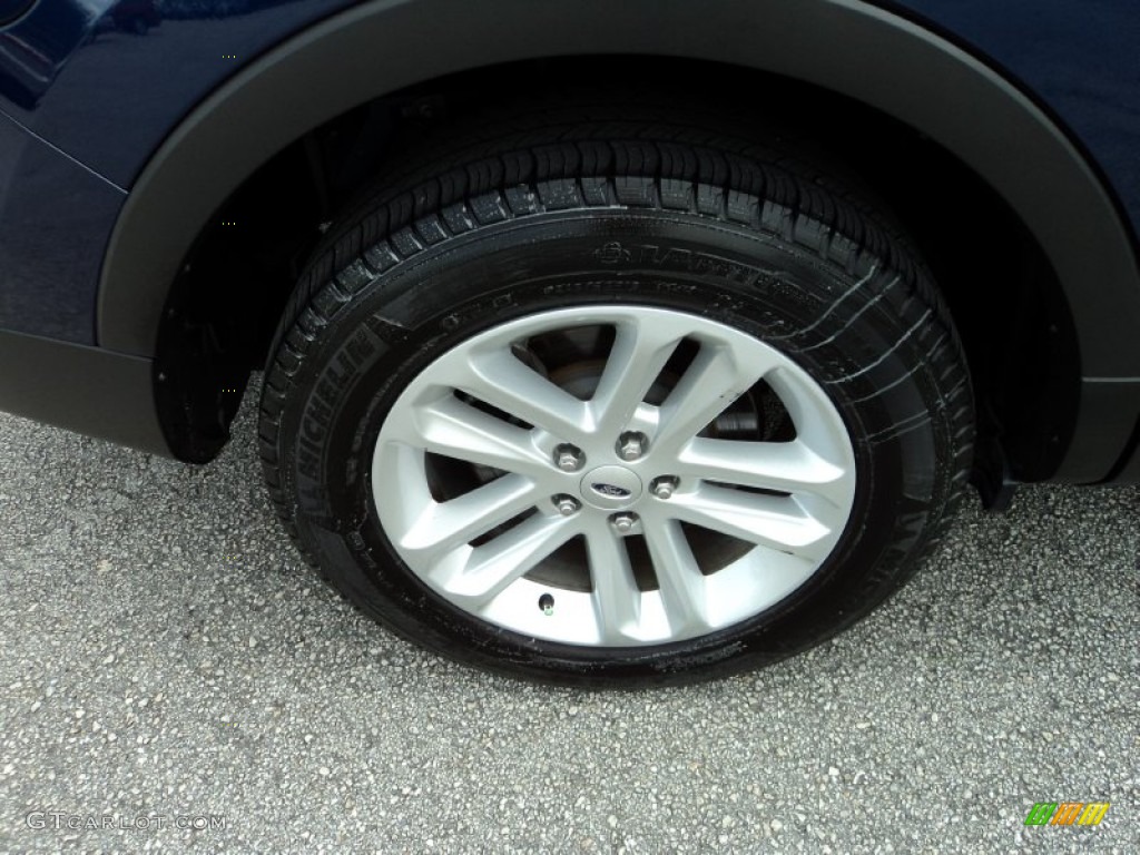 2012 Explorer XLT - Dark Pearl Blue Metallic / Charcoal Black photo #4
