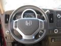 2006 Honda Ridgeline Beige Interior Steering Wheel Photo