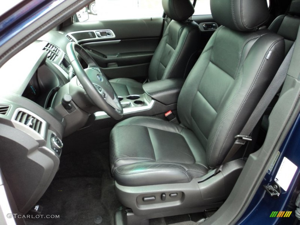 2012 Explorer XLT - Dark Pearl Blue Metallic / Charcoal Black photo #19
