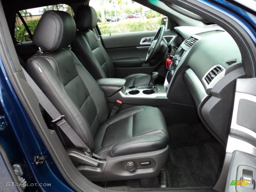 2012 Explorer XLT - Dark Pearl Blue Metallic / Charcoal Black photo #21