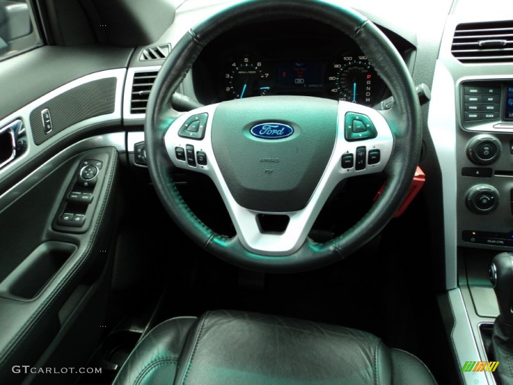 2012 Explorer XLT - Dark Pearl Blue Metallic / Charcoal Black photo #27