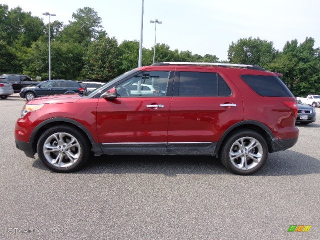 2013 Explorer Limited - Ruby Red Metallic / Charcoal Black photo #9