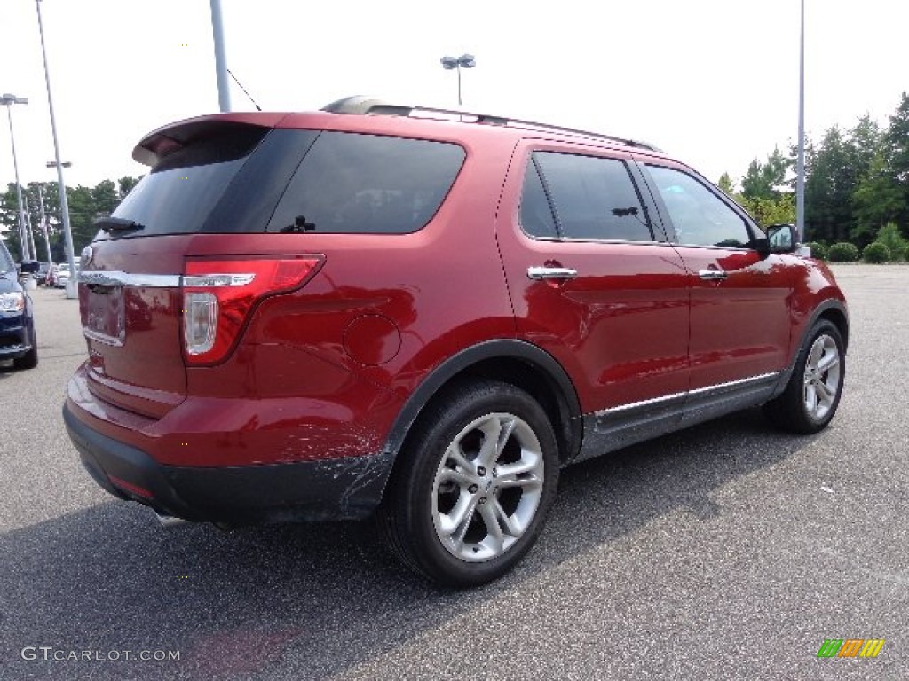 2013 Explorer Limited - Ruby Red Metallic / Charcoal Black photo #11